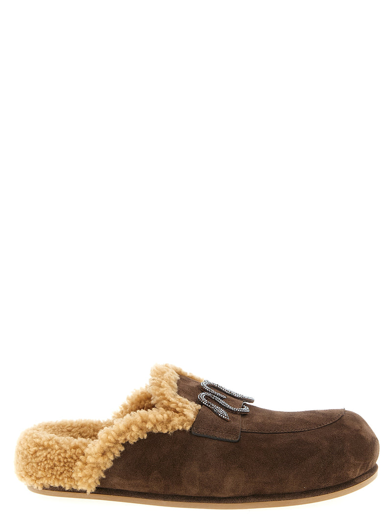 Mules RENE CAOVILLA en veau marron