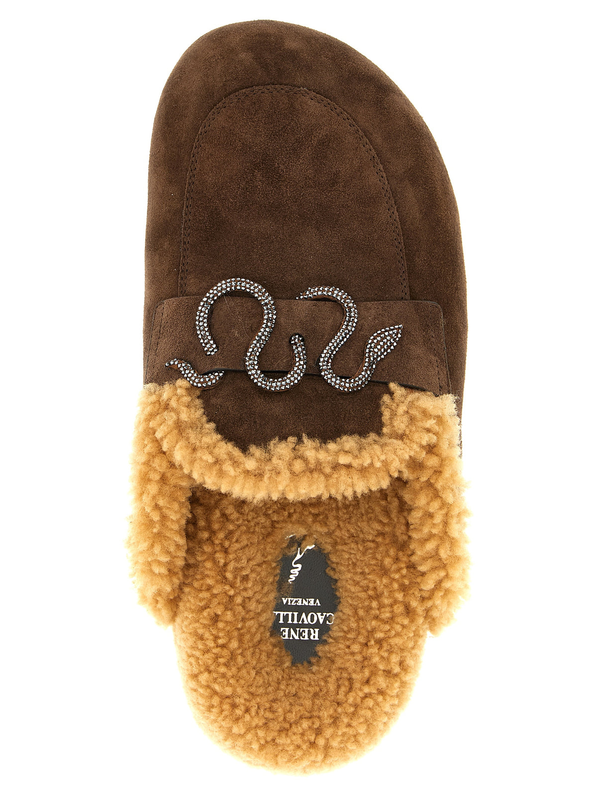 Mules RENE CAOVILLA en veau marron