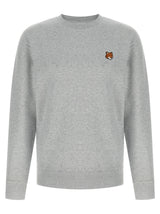 Maison Kitsuné Gray Cotton Sweatshirt - Stylish Comfort