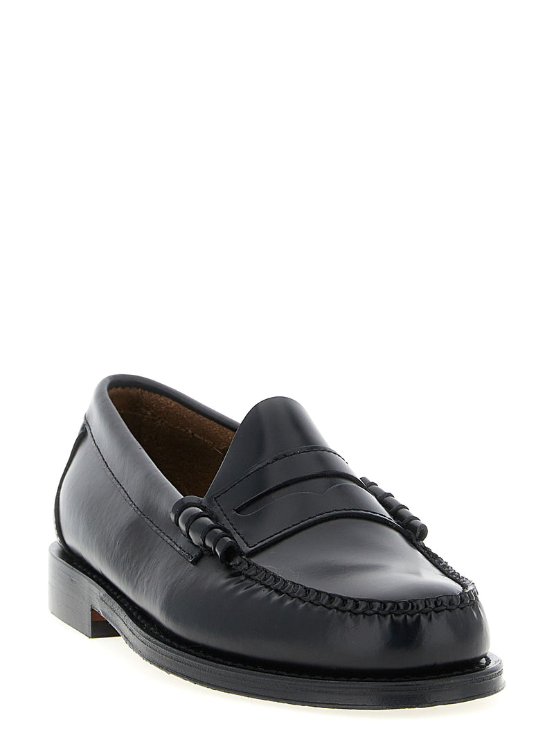 G.H. BASS Weejuns Larson Black Cowhide Slip-On Loafers