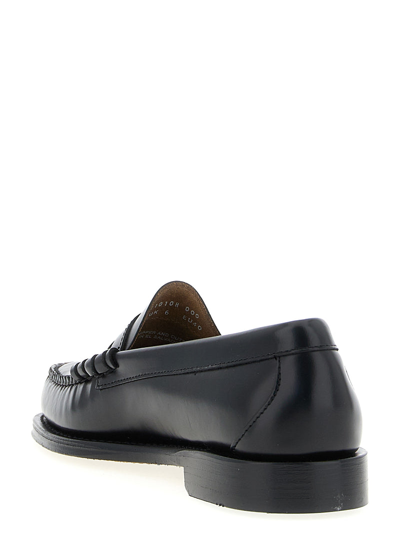 G.H. BASS Weejuns Larson Black Cowhide Slip-On Loafers