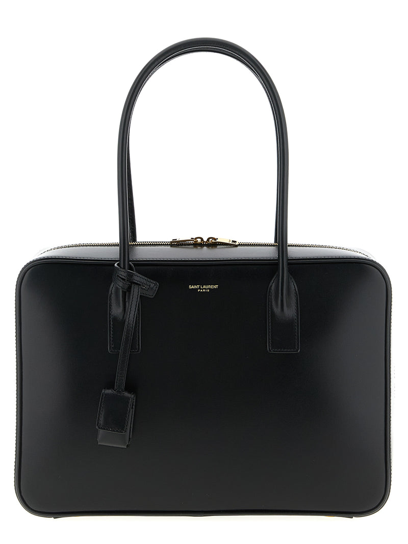 Saint Laurent Black Calfskin Shoulder Bag