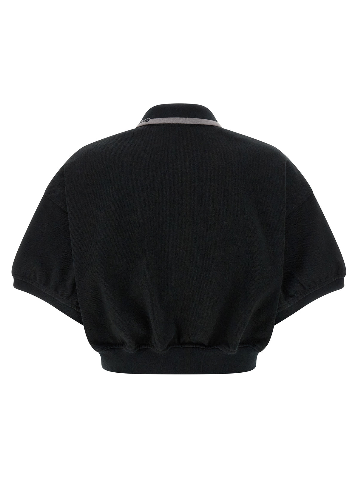 T BY ALEXANDER WANG Black Cotton Polo Shirt