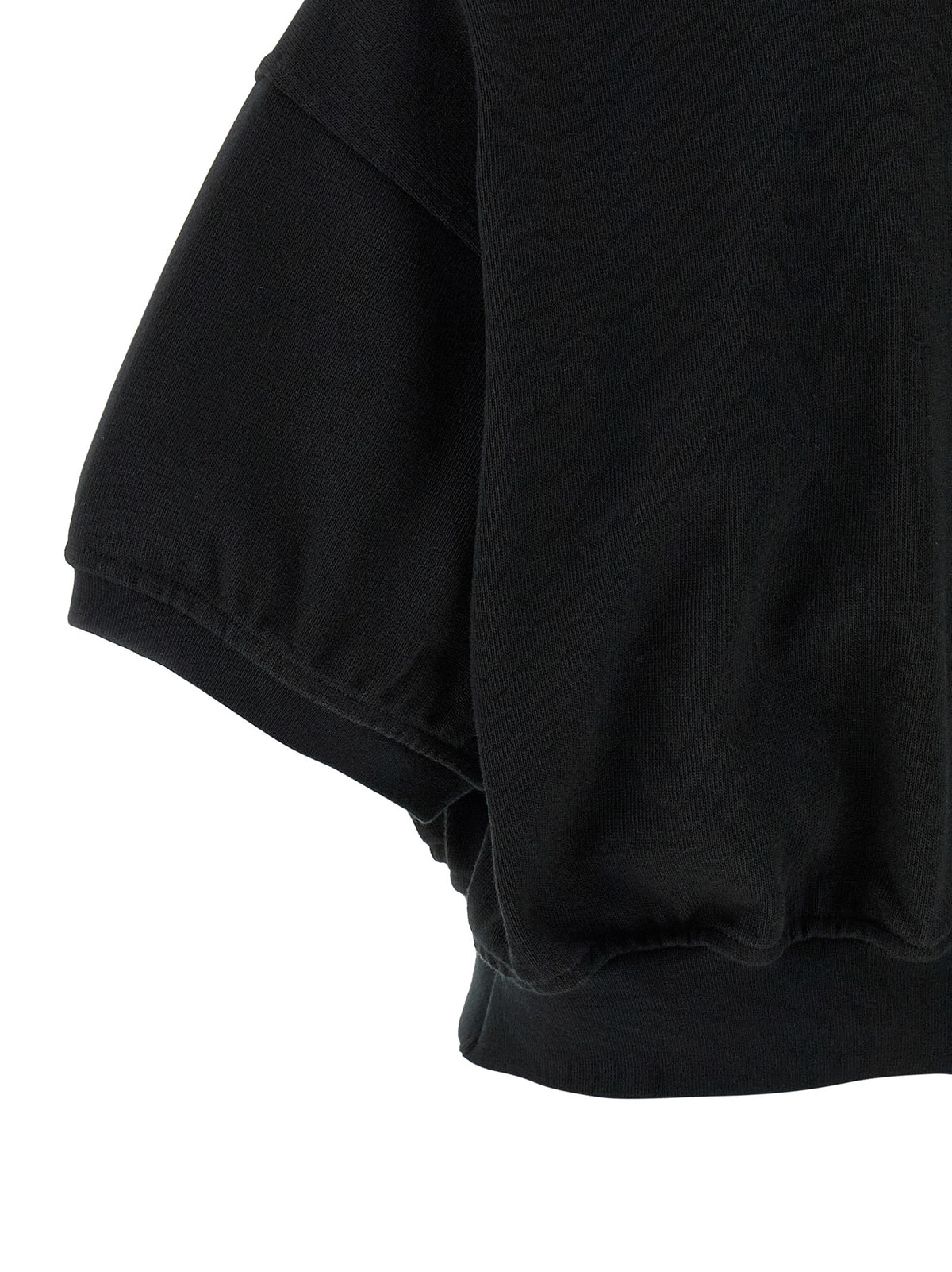 T BY ALEXANDER WANG Black Cotton Polo Shirt