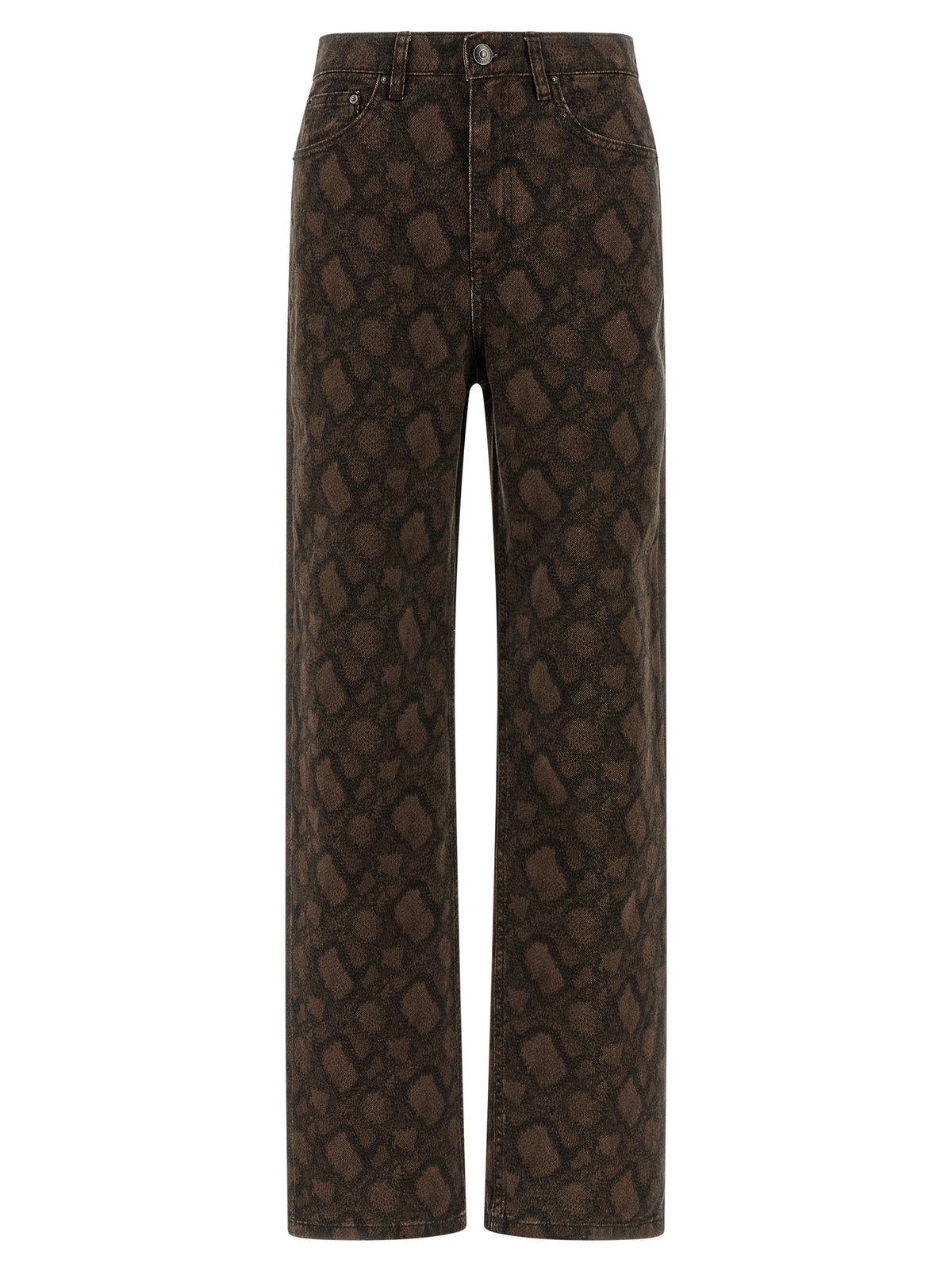 ROTATE BIRGER CHRISTENSEN Jean Droit Marron en Coton