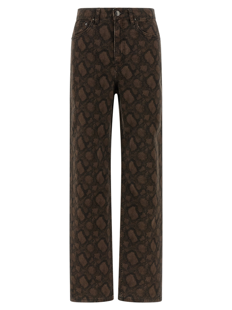 ROTATE BIRGER CHRISTENSEN Jean Droit Marron en Coton