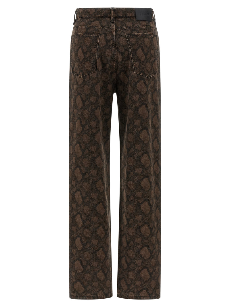 ROTATE BIRGER CHRISTENSEN Jean Droit Marron en Coton