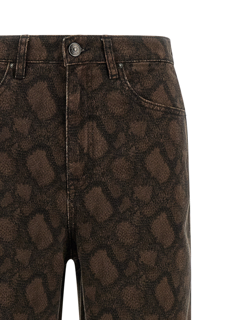 ROTATE BIRGER CHRISTENSEN Jean Droit Marron en Coton