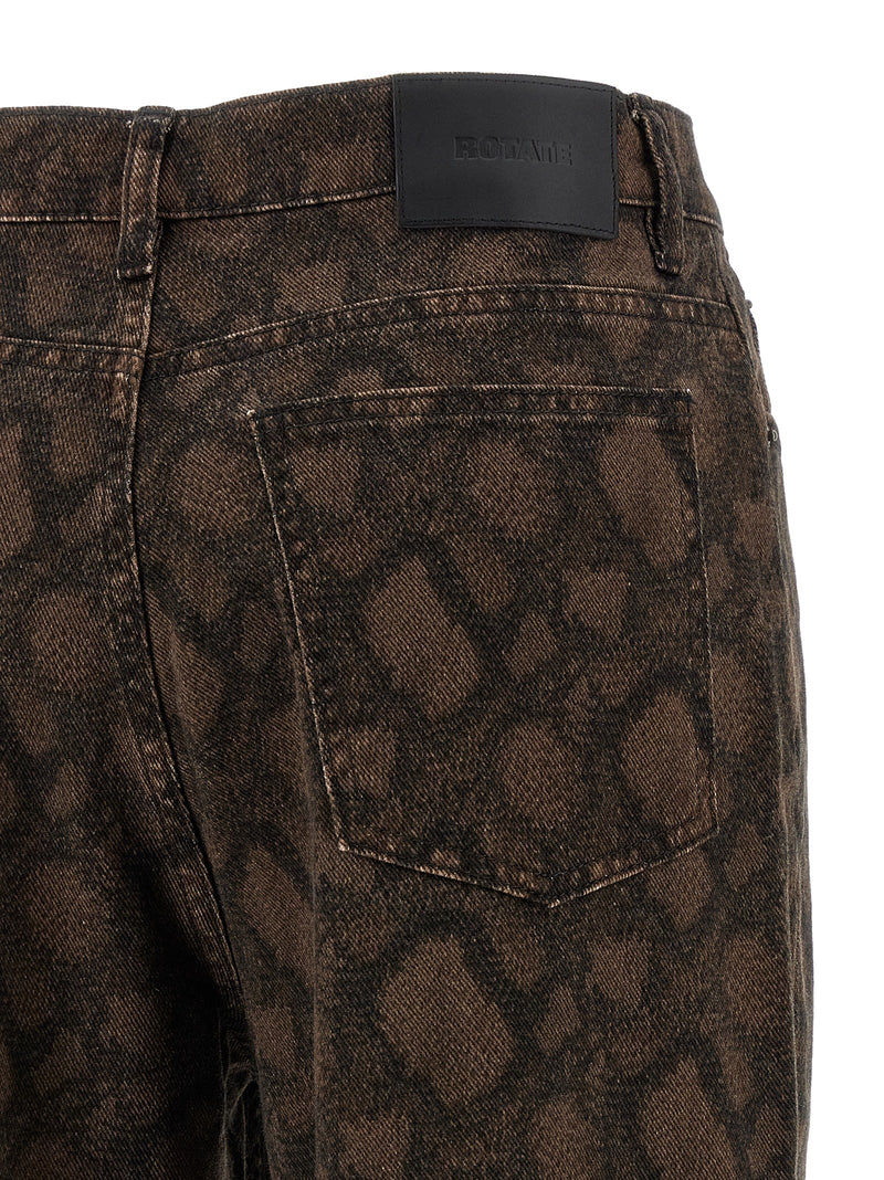 ROTATE BIRGER CHRISTENSEN Jean Droit Marron en Coton