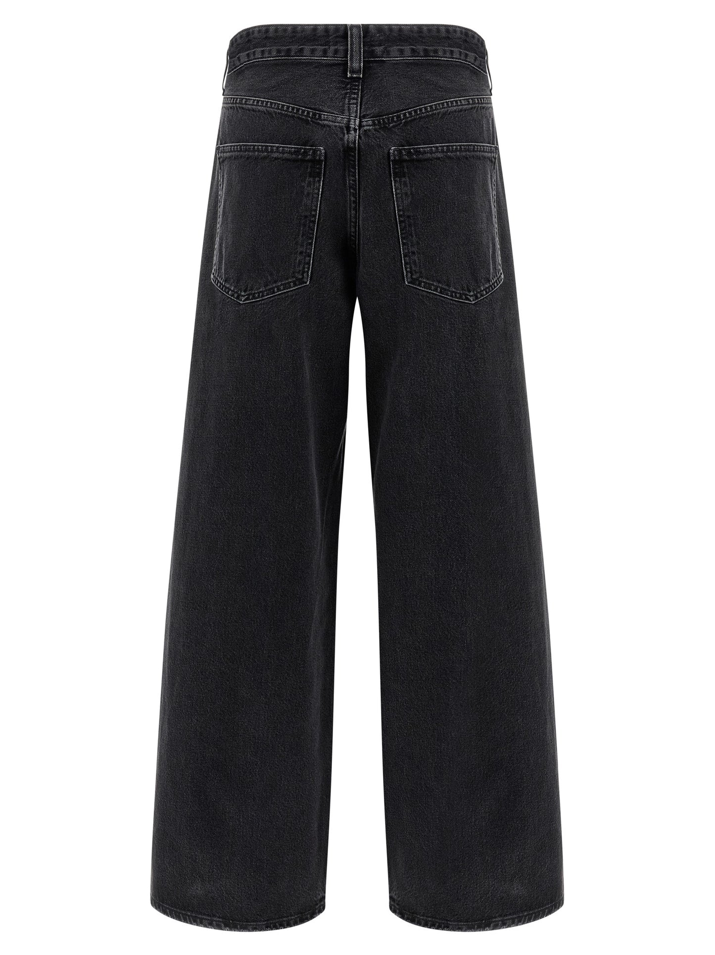 Agolde Black Cotton Jeans Denim