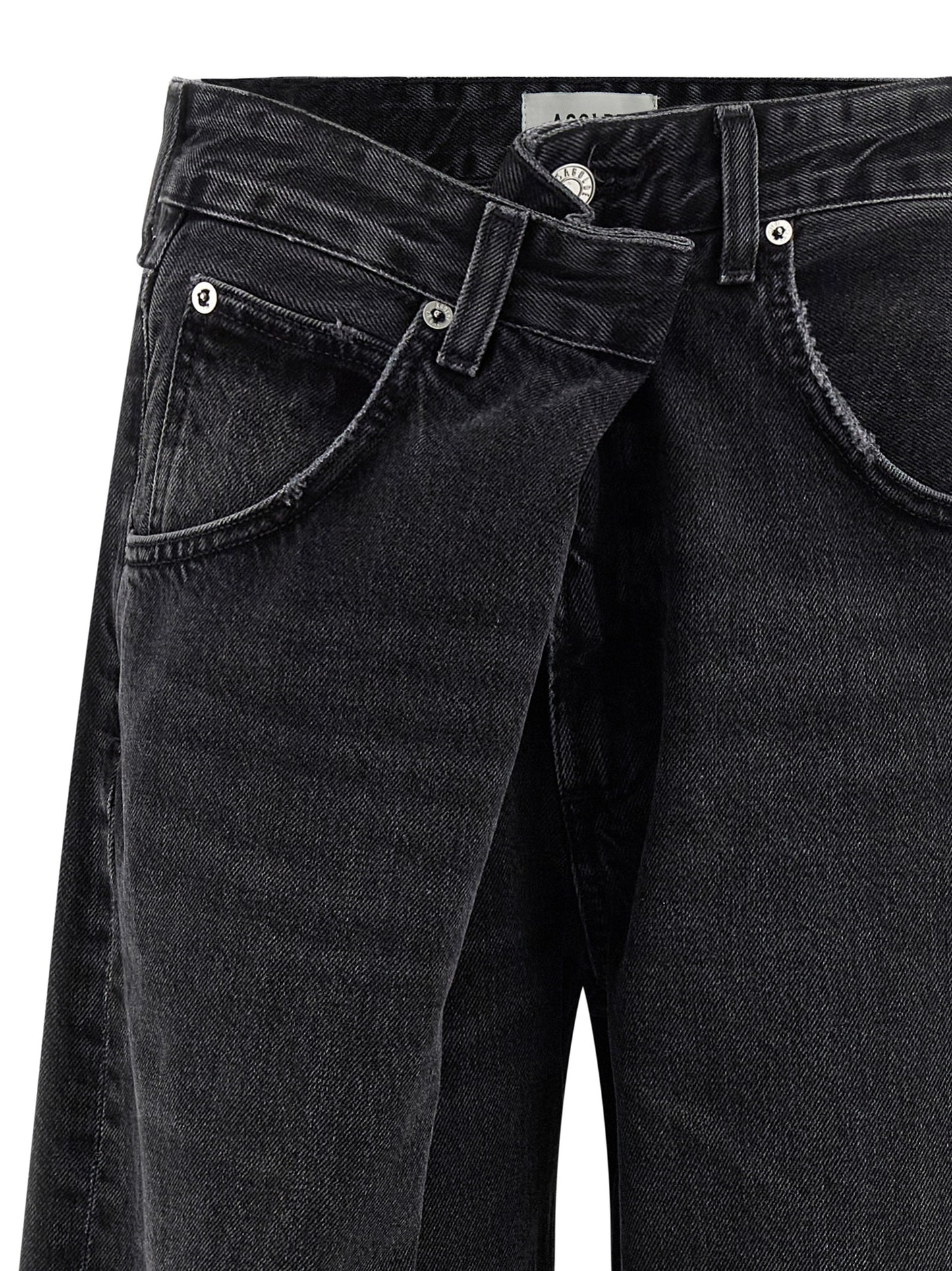 Agolde Black Cotton Jeans Denim