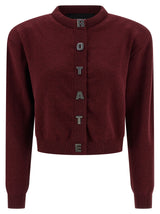 Gilet en coton bordeaux ROTATE BIRGER CHRISTENSEN