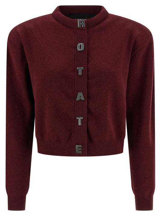 Gilet en coton bordeaux ROTATE BIRGER CHRISTENSEN