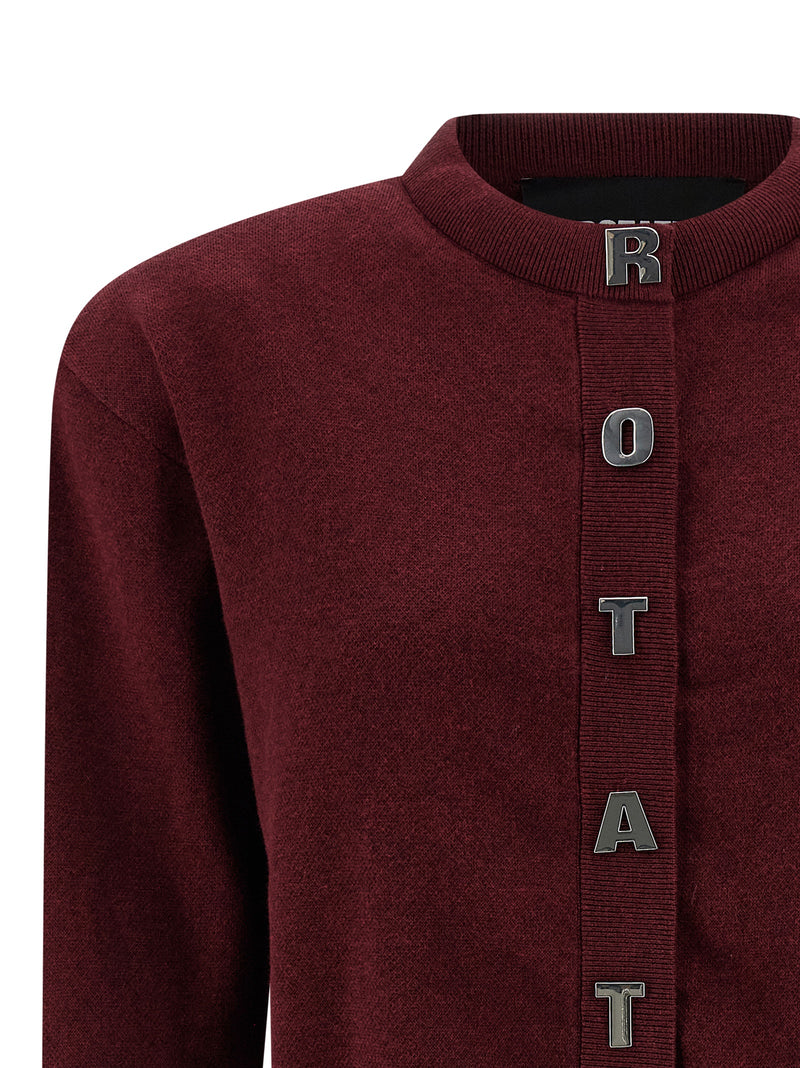 Gilet en coton bordeaux ROTATE BIRGER CHRISTENSEN