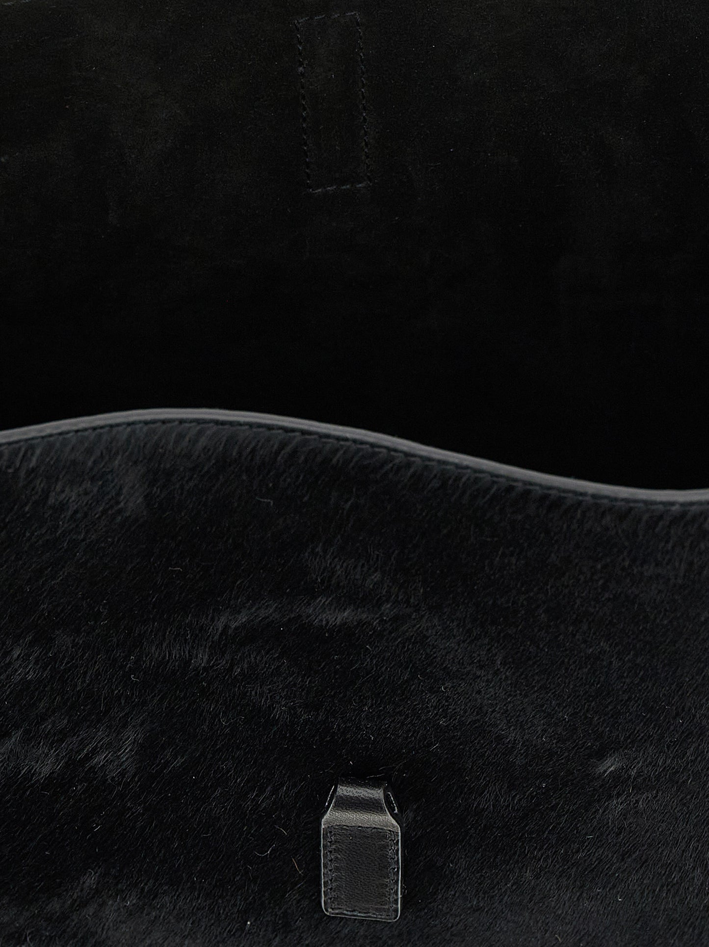 Saint Laurent Black Calfskin Shoulder Bag