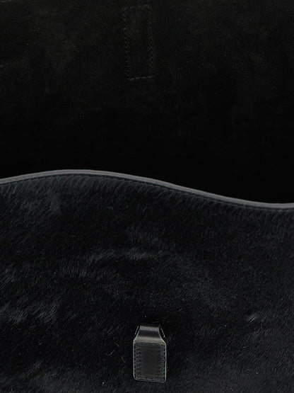 Saint Laurent Black Calfskin Shoulder Bag