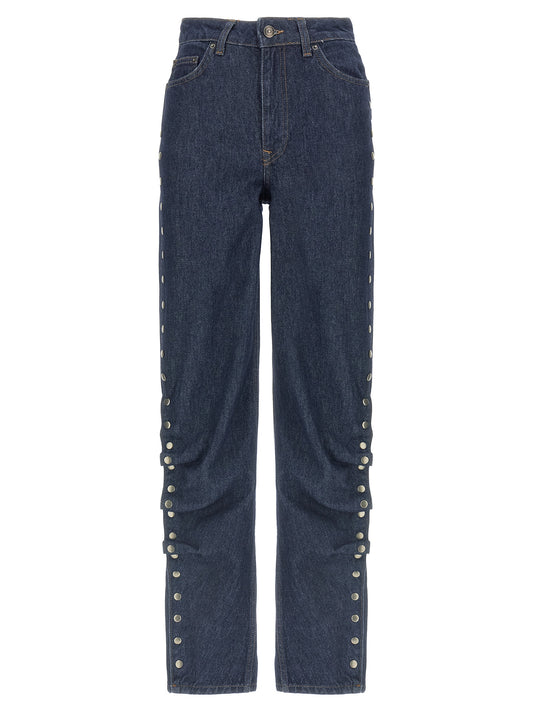 ROTATE BIRGER CHRISTENSEN Blue Cotton Jeans Denim