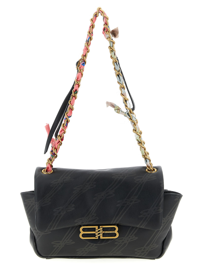 Balenciaga Darling Black Leather Mini Shoulder Bag