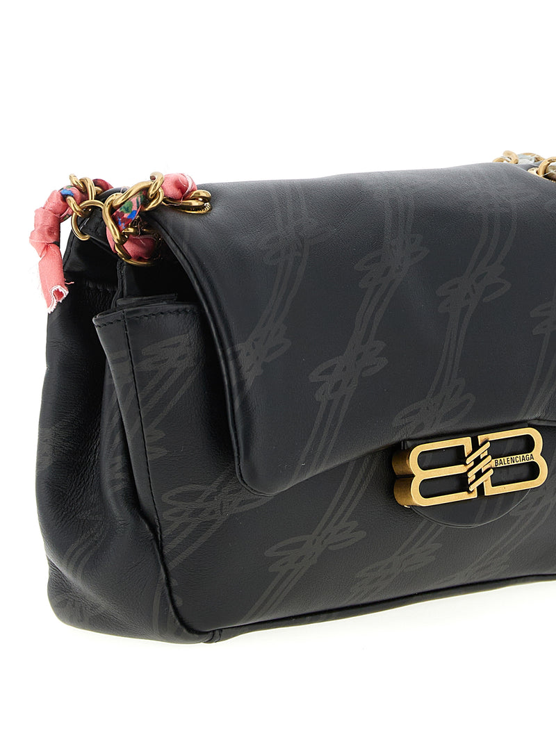 Balenciaga Darling Black Leather Mini Shoulder Bag