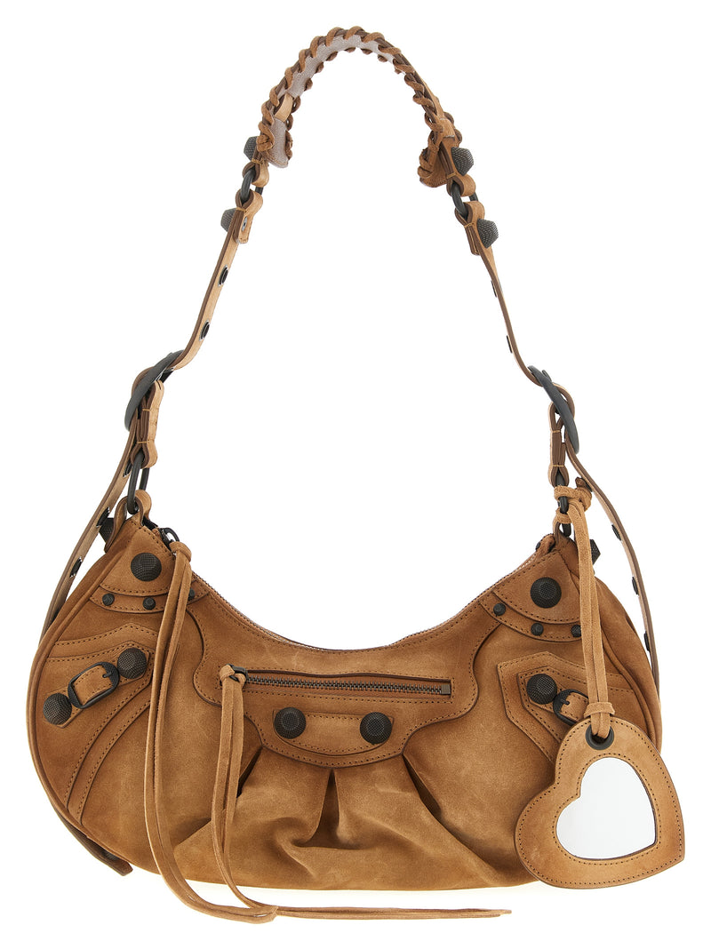 Sac Balenciaga en cuir de veau marron