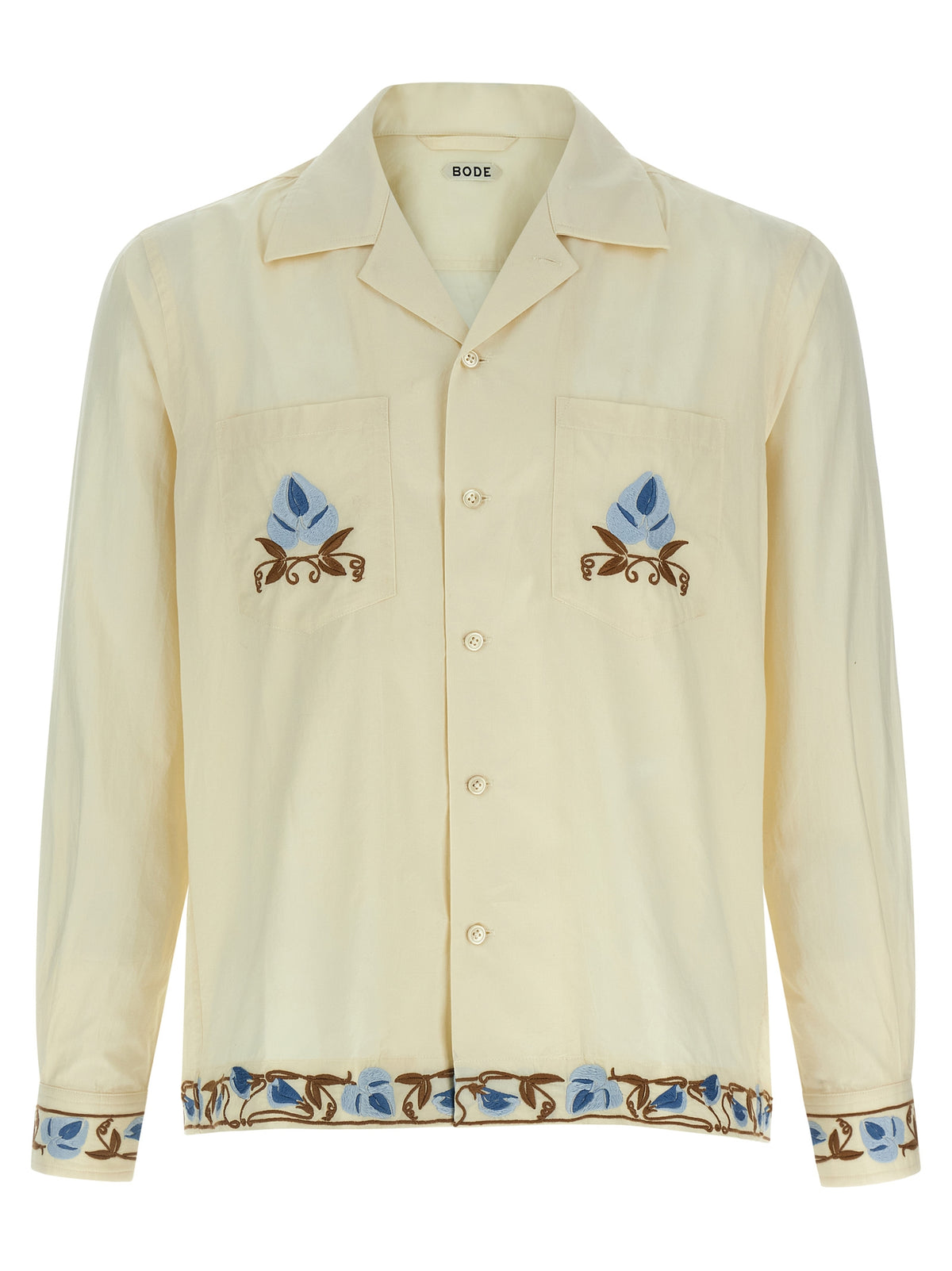 BODE Noveau Vine Beige Cotton Blouse for Men