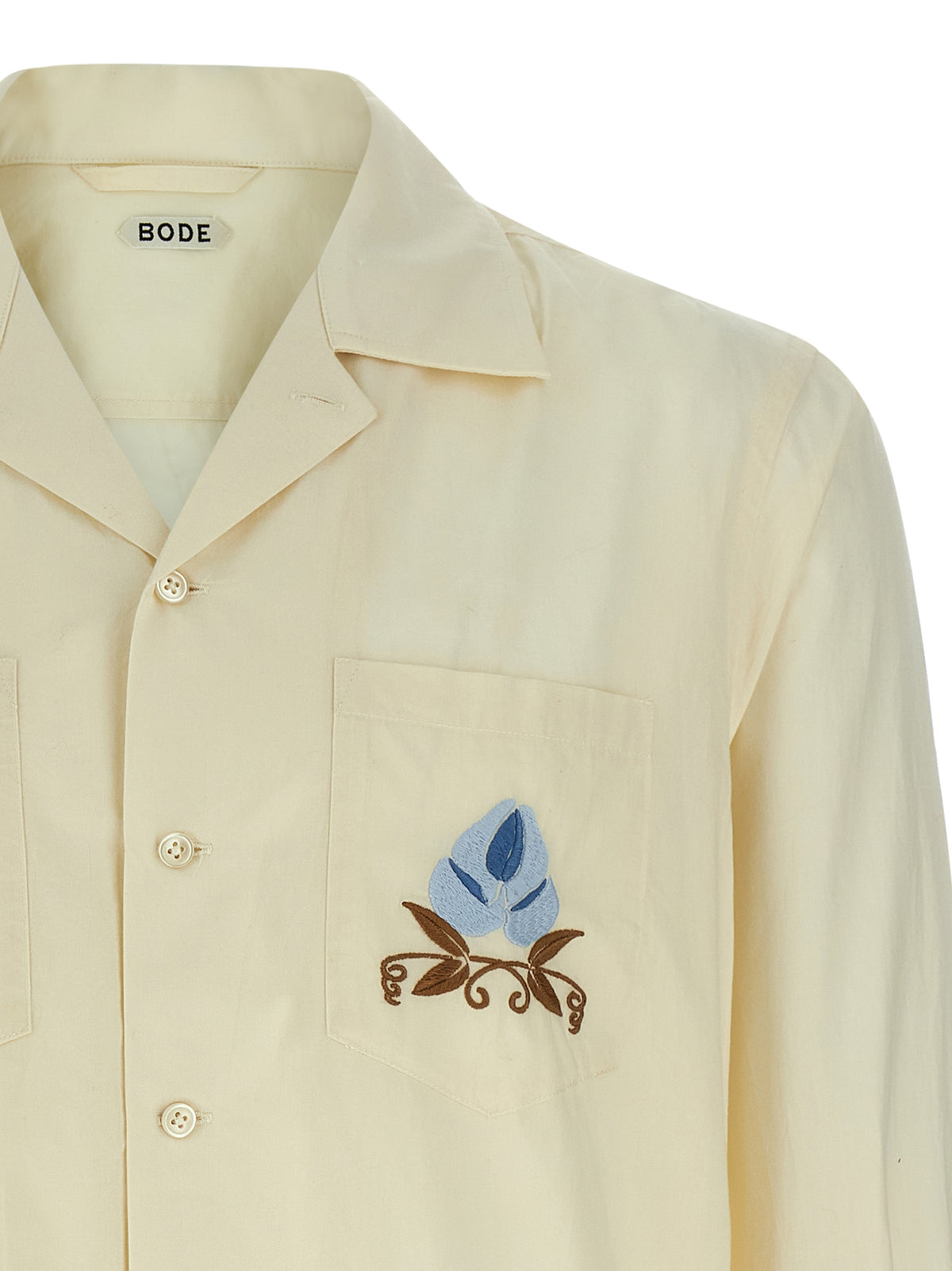 BODE Noveau Vine Beige Cotton Blouse for Men