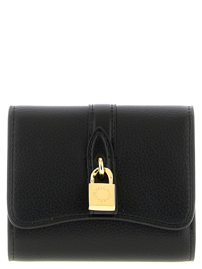 Stella McCartney Black Polyamide Cardholder - Stella Rider Trifold