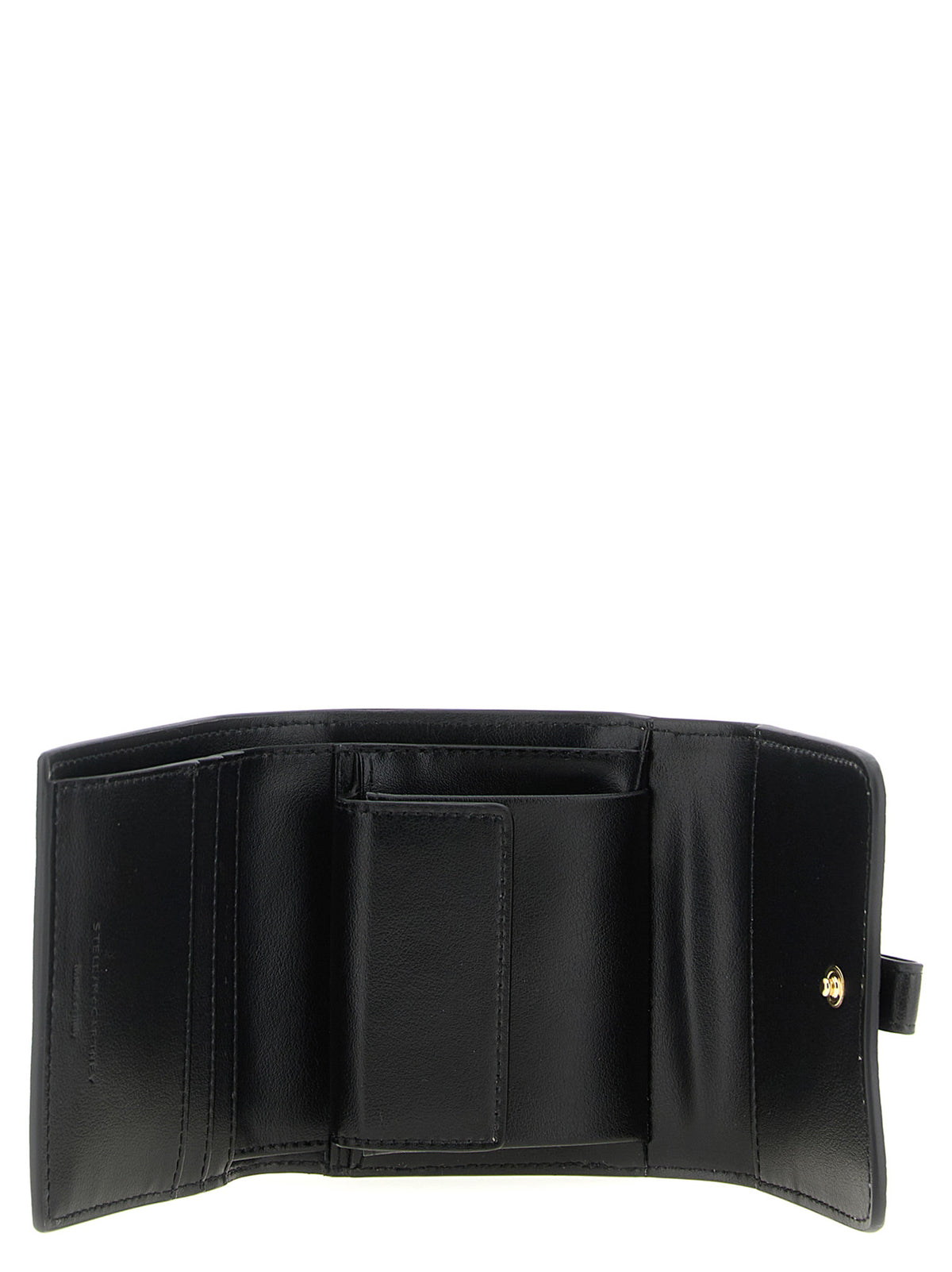 Stella McCartney Black Polyamide Cardholder - Stella Rider Trifold