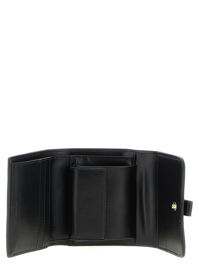 Stella McCartney Black Polyamide Cardholder - Stella Rider Trifold