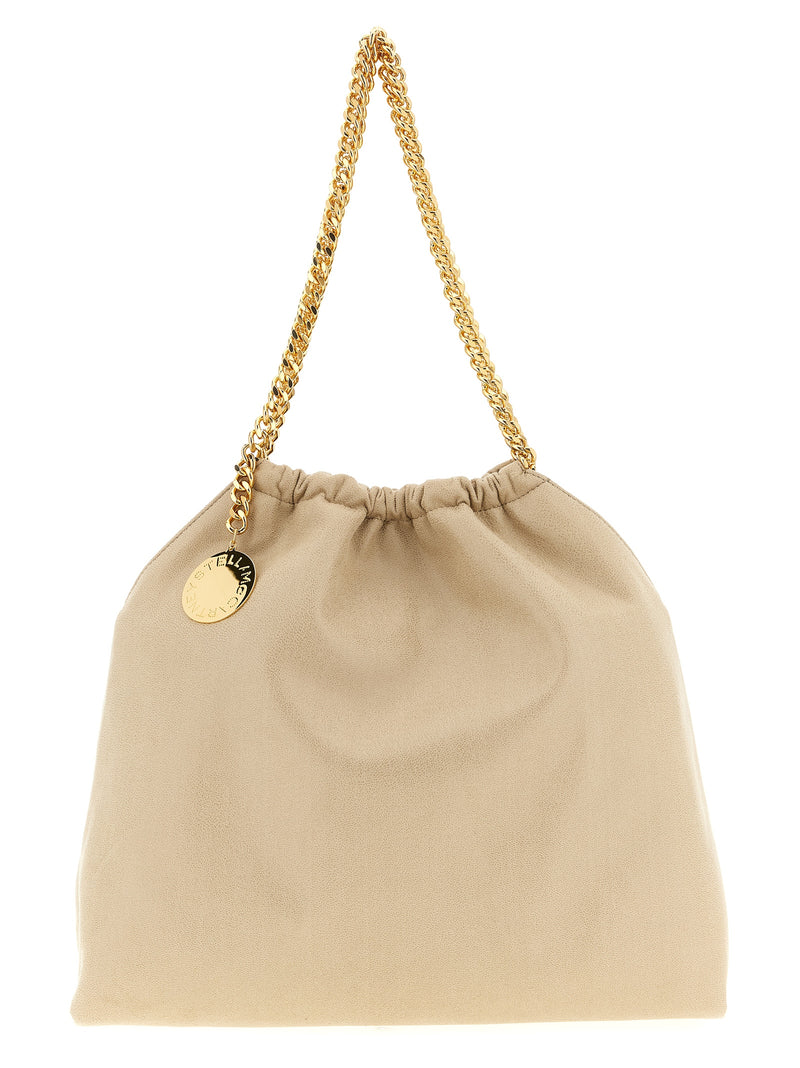 Stella McCartney Falabella Drawstring Beige Shoulder Bag