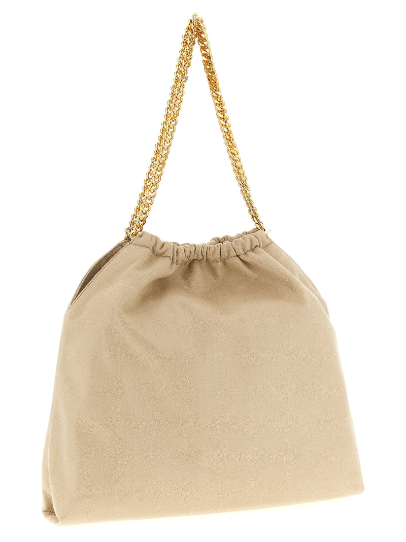 Stella McCartney Falabella Drawstring Beige Shoulder Bag