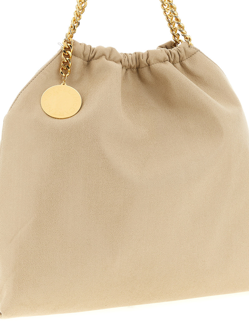 Stella McCartney Falabella Drawstring Beige Shoulder Bag