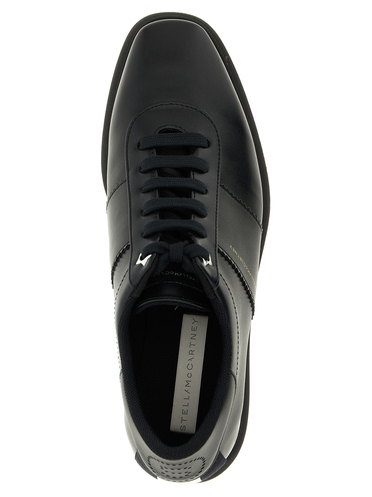Stella McCartney Elyse Black Polyethylene Wedge Sandals
