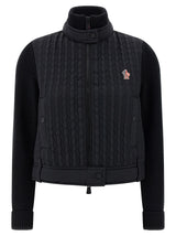 Moncler Grenoble Tricot Black Polyamide Cardigan for Women
