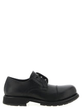Balenciaga Black Bull Skin Slip-On Loafers
