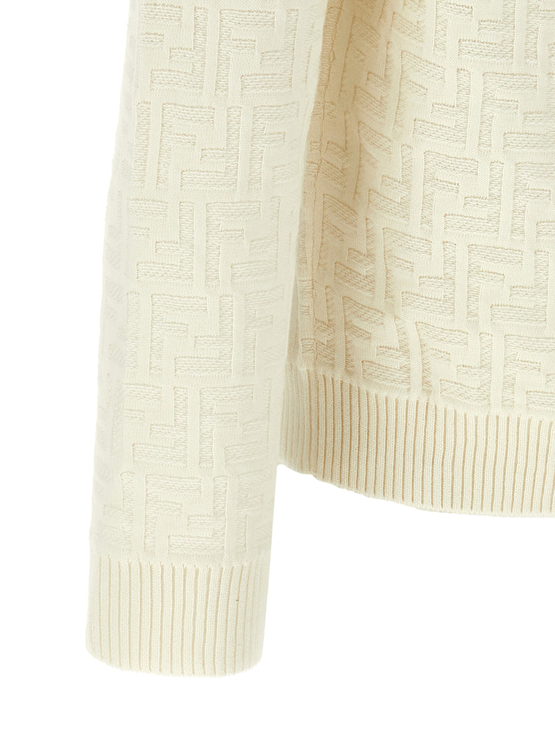 Cardigan Fendi en coton blanc