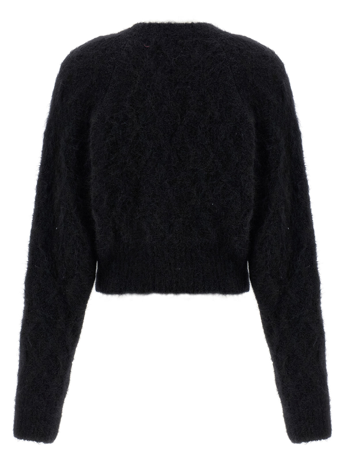 Gilet ROTATE BIRGER CHRISTENSEN en cuir d'alpaga noir