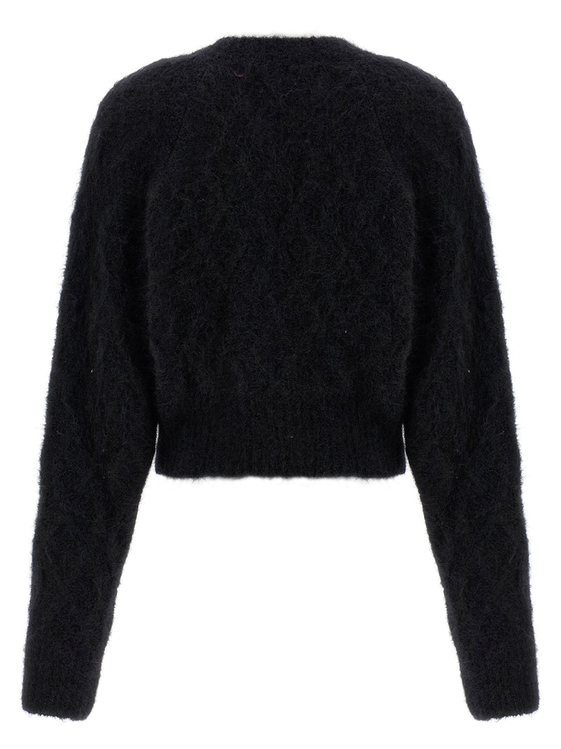 Gilet ROTATE BIRGER CHRISTENSEN en cuir d'alpaga noir