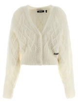 Gilet en cuir d'alpaga blanc ROTATE BIRGER CHRISTENSEN