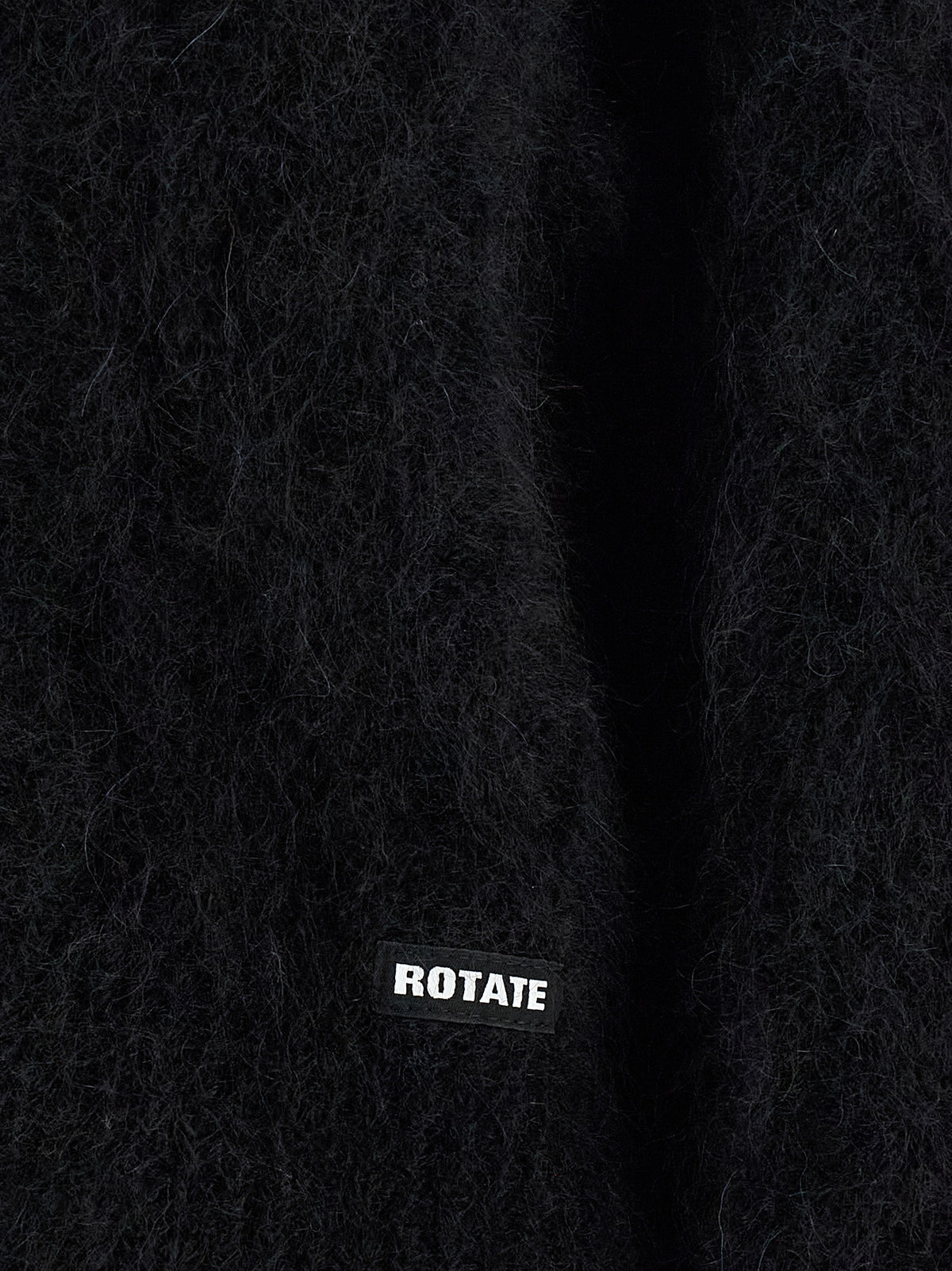 Gilet ROTATE BIRGER CHRISTENSEN en cuir d'alpaga noir