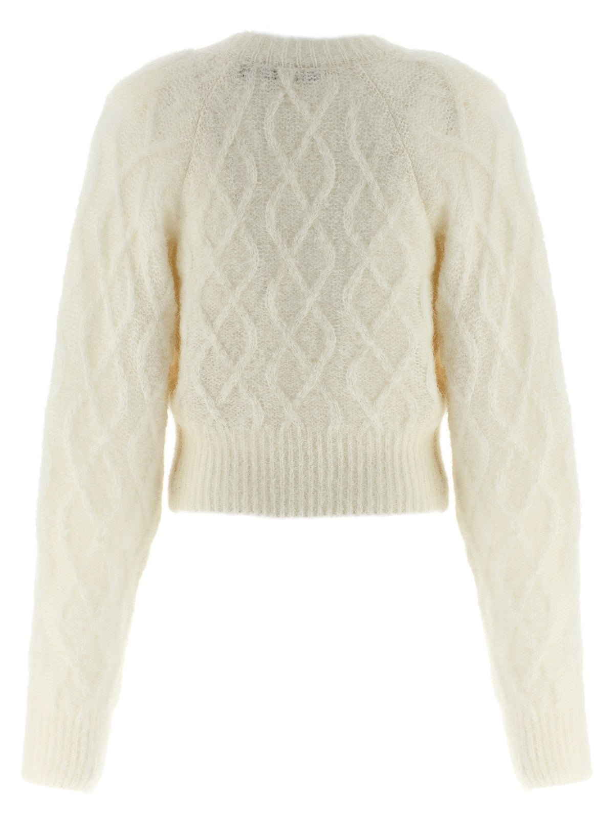 Gilet en cuir d'alpaga blanc ROTATE BIRGER CHRISTENSEN