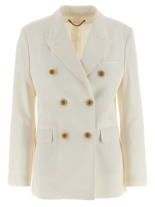 Golden Goose Blazer en polyester blanc