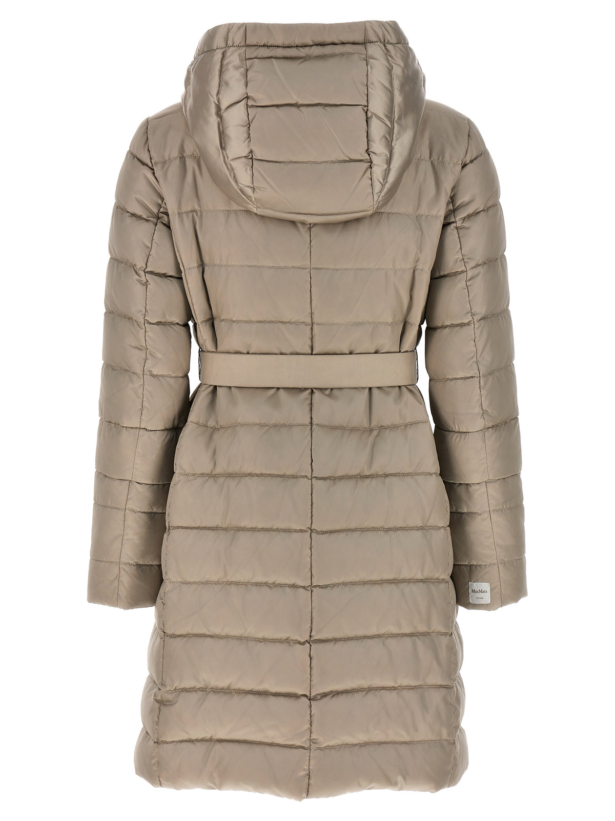 Max Mara Novef Beige Reversible Midi Down Jacket