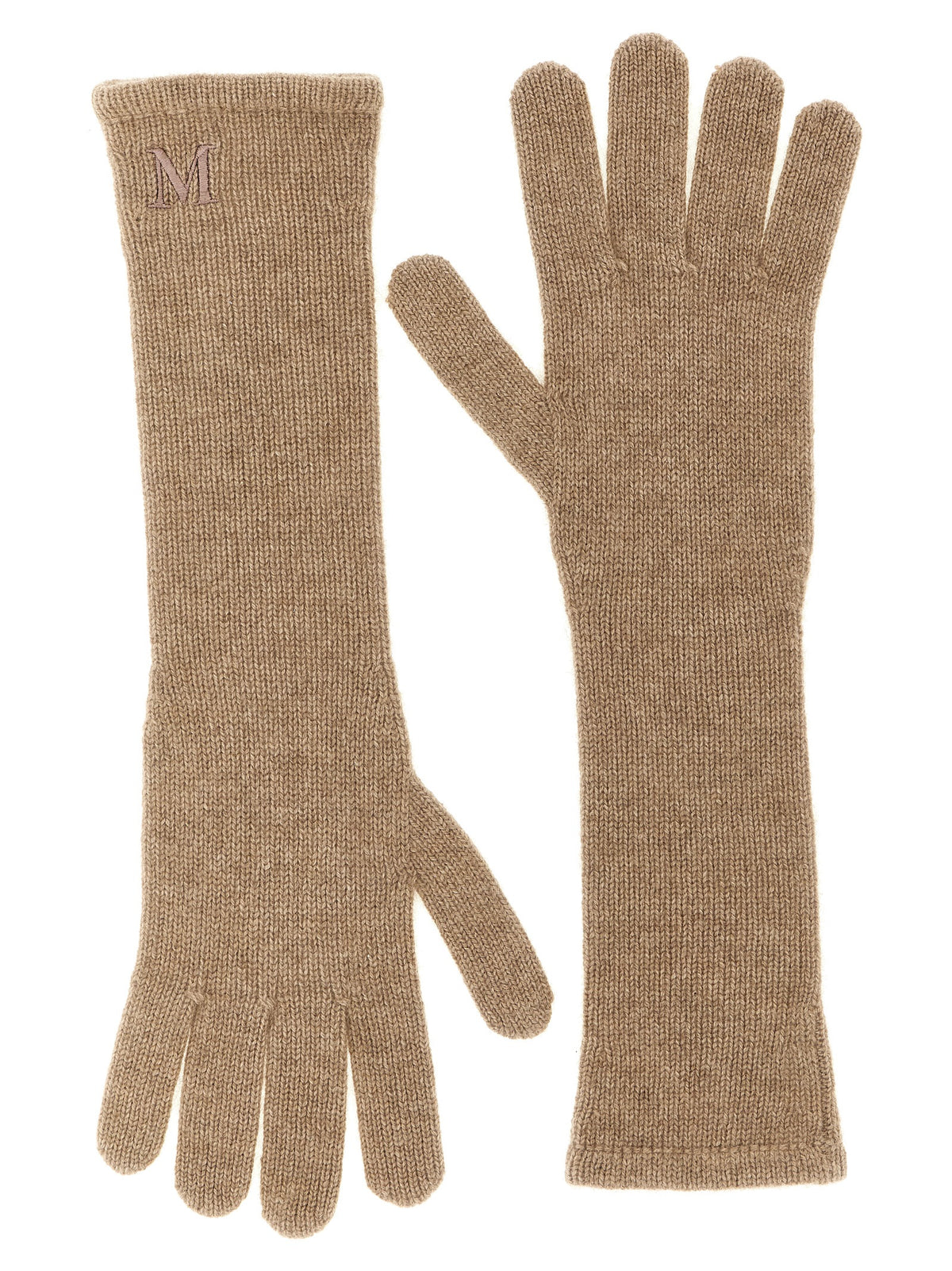 Max Mara Beige Cashmere Gloves