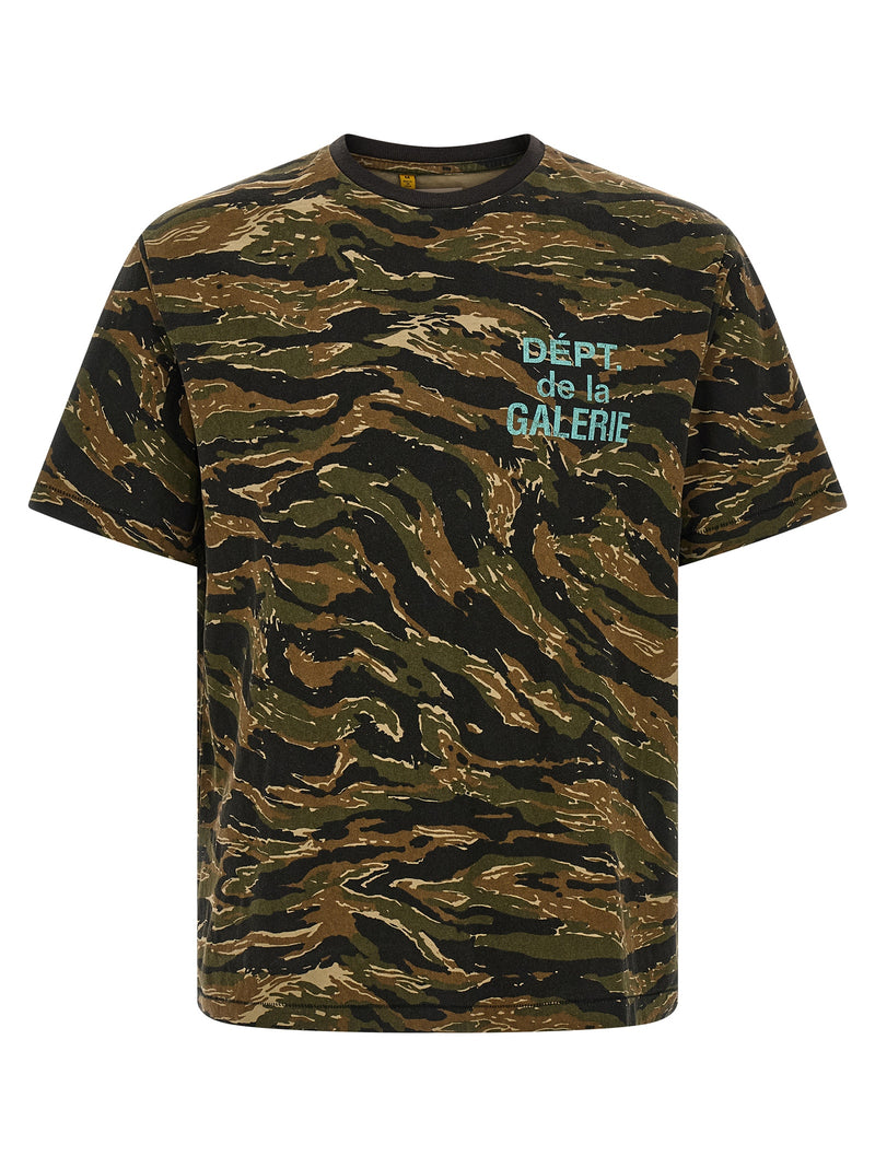 GALLERY DEPT. Bicolor Cotton T-Shirt - Camouflage Print