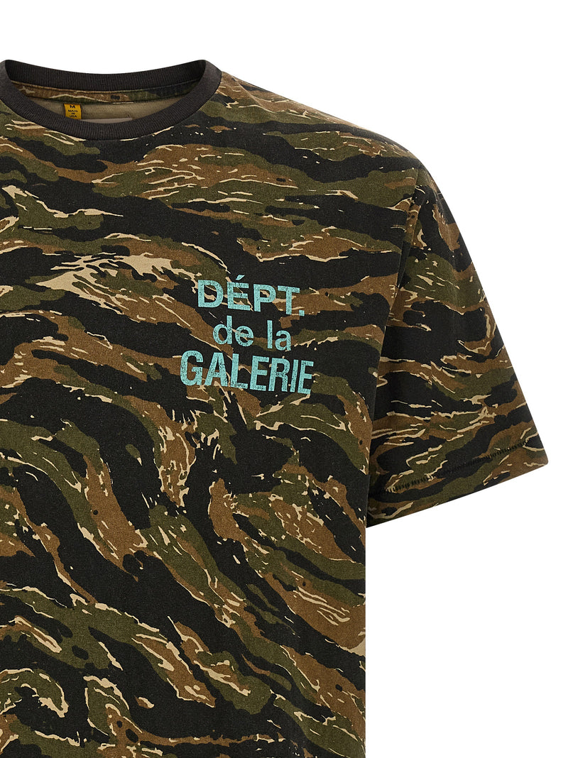 GALLERY DEPT. Bicolor Cotton T-Shirt - Camouflage Print