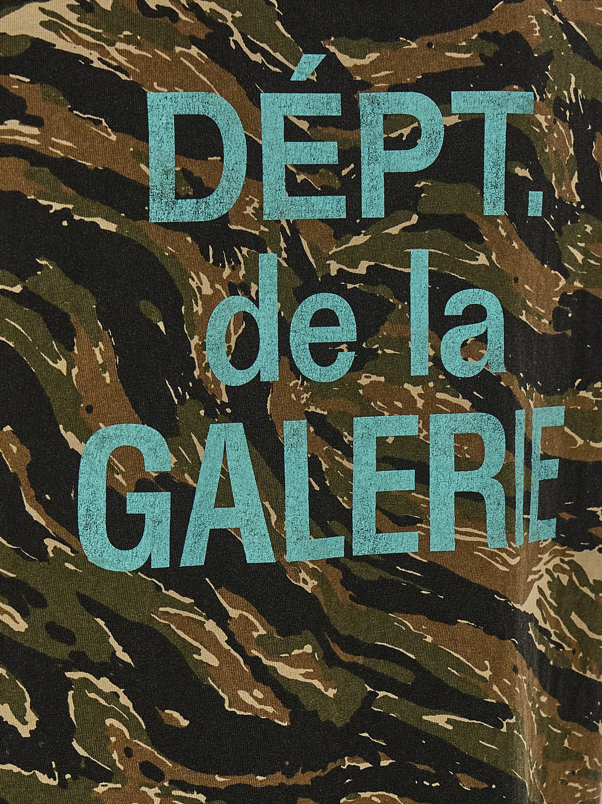 GALLERY DEPT. Bicolor Cotton T-Shirt - Camouflage Print