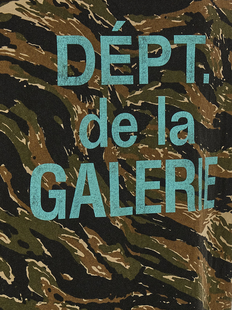 GALLERY DEPT. Bicolor Cotton T-Shirt - Camouflage Print