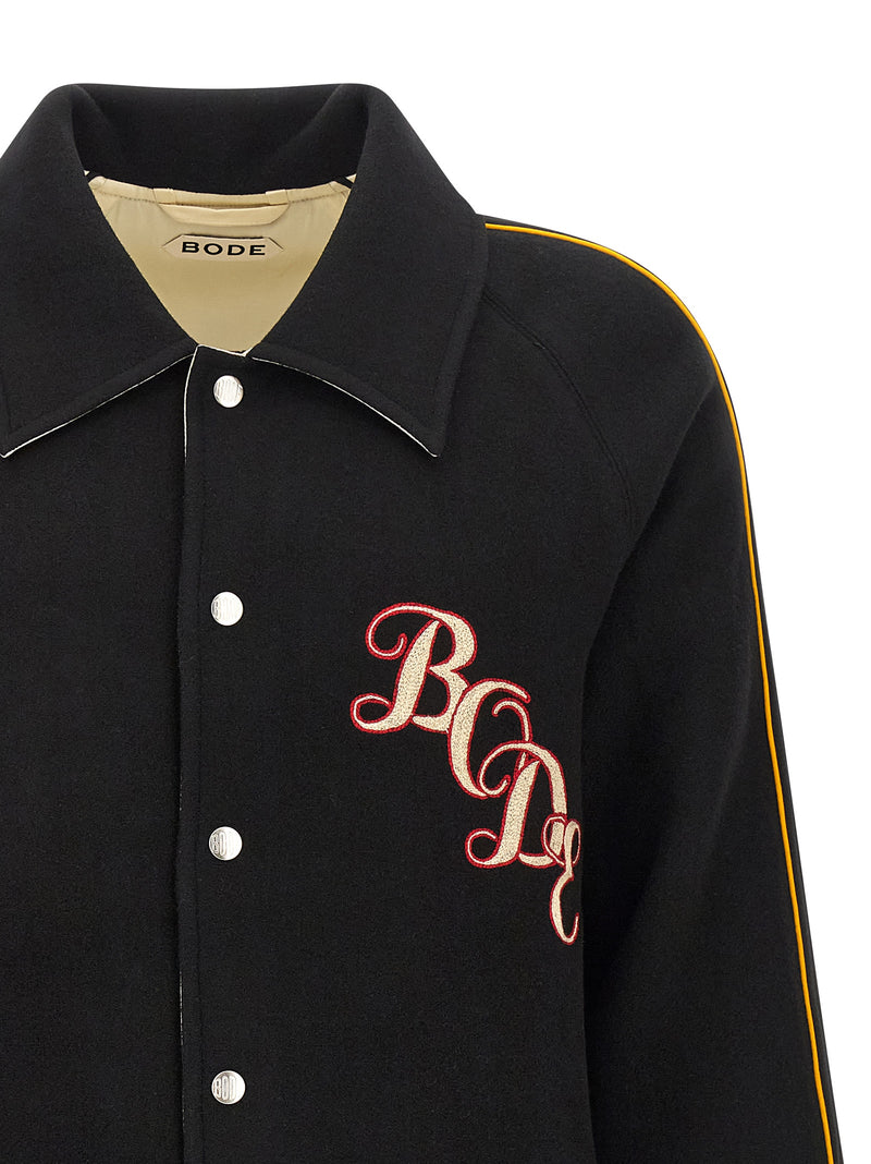 BODE Multicolor Wool Jacket - Monogram Snap Reversible Design