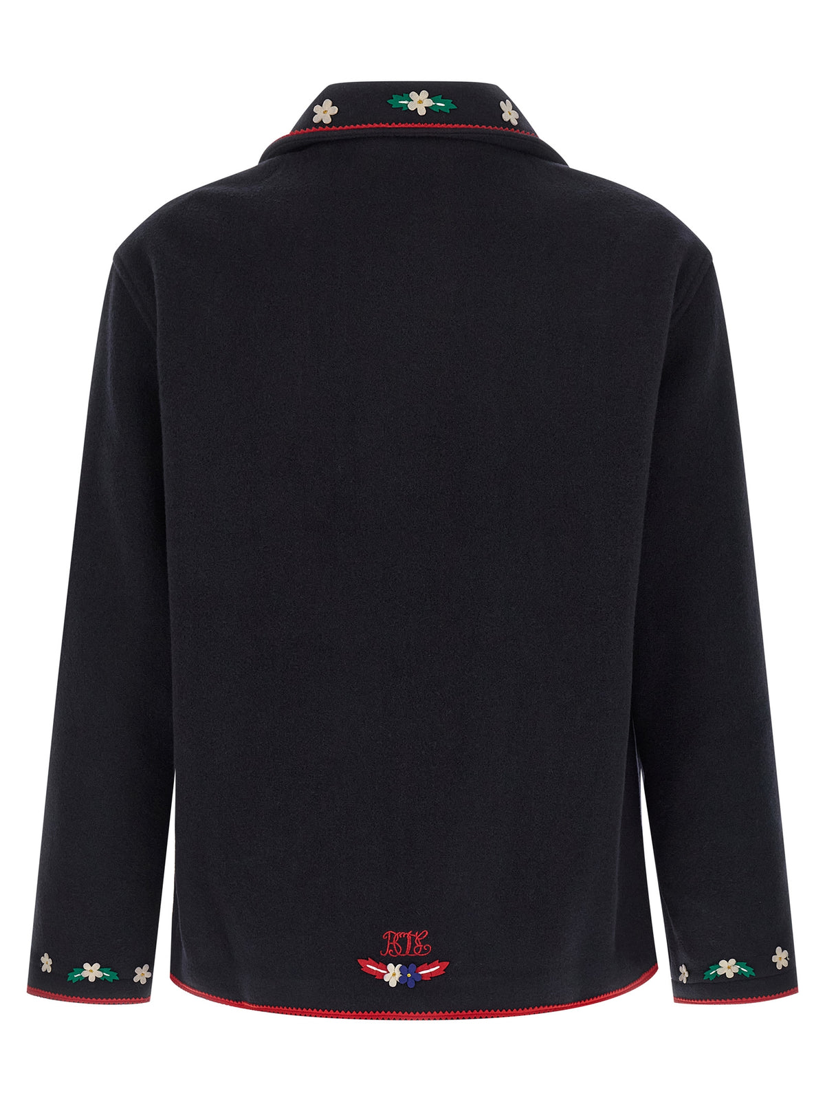 BODE Blue Wool Full-Length Jacket